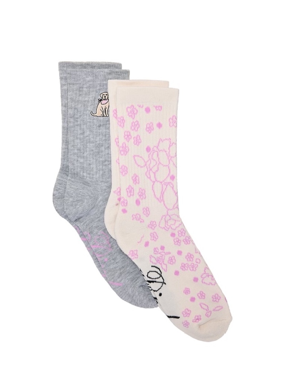 Victoria’s Secret PINK 2-Pack Crew Socks